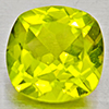 Natural Green Peridot 1.46 Ct. Cushion Shape 7.1 Mm Gemstone From Pakistan
