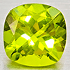Natural Green Peridot 1.58 Ct. Cushion Shape 7.1 Mm Gemstone From Pakistan