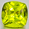 Natural Green Peridot 1.66 Ct. Cushion Shape 7.1 x 7 Mm Gemstone From Pakistan