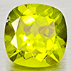 Natural Green Peridot 1.57 Ct. Cushion Shape 7.1 Mm Gemstone From Pakistan
