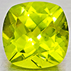 Natural Green Peridot 1.58 Ct. Cushion Shape 7.1 Mm Gemstone From Pakistan