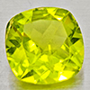 Natural Green Peridot 1.24 Ct. Cushion Shape 7 Mm Gemstone From Pakistan