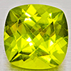 Natural Green Peridot 1.50 Ct. Cushion Shape 7.1 Mm Gemstone From Pakistan