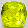 Natural Green Peridot 1.69 Ct. Cushion Shape 7 Mm Gemstone From Pakistan
