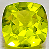Natural Green Peridot 1.35 Ct. Cushion Shape 7.1 Mm Gemstone From Pakistan