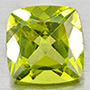 Natural Green Peridot 1.09 Ct. Cushion Shape 6.2 Mm Gemstones From Pakistan