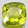 Natural Green Peridot 0.91 Ct. Cushion Shape 6.1 Mm Gemstones From Pakistan