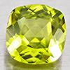Natural Green Peridot 0.92 Ct. Cushion Shape 6 Mm Gemstones From Pakistan