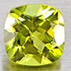 Natural Green Peridot 0.97 Ct. Cushion Shape 5.8 Mm Gemstones From Pakistan