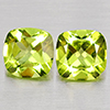 Natural Green Peridot 1.70 Ct. 2Pcs Cushion Shape 6 Mm Gemstones From Pakistan Natural Green Peridot 1.70 Ct. 2Pcs Cushion Shape 6 Mm Gemstones From Pakistan