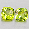 Natural Green Peridot 1.77 Ct. 2Pcs Cushion Shape 6 Mm Gemstones From Pakistan Natural Green Peridot 1.77 Ct. 2Pcs Cushion Shape 6 Mm Gemstones From Pakistan