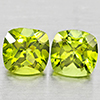 Natural Green Peridot 1.95 Ct. 2Pcs Cushion Shape 6 Mm Gemstones From Pakistan Natural Green Peridot 1.95 Ct. 2Pcs Cushion Shape 6 Mm Gemstones From Pakistan