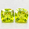 Natural Green Peridot 2.22 Ct. 2Pcs Cushion Shape Gemstones From Pakistan Natural Green Peridot 2.22 Ct. 2Pcs Cushion Shape Gemstones From Pakistan