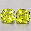 Natural Green Peridot 1.73 Ct. 2Pcs Cushion Shape 6.1 Mm Gemstones From Pakistan Natural Green Peridot 1.73 Ct. 2Pcs Cushion Shape 6.1 Mm Gemstones From Pakistan