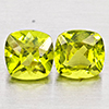 Natural Green Peridot 2.40 Ct. 2Pcs Cushion Shape 6.1 Mm Gemstones From Pakistan Natural Green Peridot 2.40 Ct. 2Pcs Cushion Shape 6.1 Mm Gemstones From Pakistan