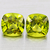 Natural Green Peridot 2.50 Ct. 2Pcs Cushion Shape 6.1 Mm Gemstones From Pakistan Natural Green Peridot 2.50 Ct. 2Pcs Cushion Shape 6.1 Mm Gemstones From Pakistan