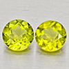 Natural Green Peridot 1.65 Ct. 2 Pcs Round Shape 5.8 Mm Gemstones from Pakistan