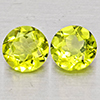 Natural Green Peridot 1.50 Ct. 2 Pcs Round Shape 5.8 Mm Gemstones from Pakistan