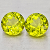 Natural Green Peridot 1.62 Ct. 2 Pcs Round Shape 5.8 Mm Gemstones from Pakistan