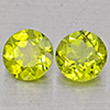 Natural Green Peridot 1.63 Ct. 2 Pcs Round Shape 5.9 Mm Gemstones from Pakistan