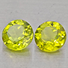 Natural Green Peridot 1.63 Ct. 2 Pcs Round Shape 5.9 Mm Gemstones from Pakistan