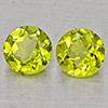 Natural Green Peridot 2.76 Ct. 2 Pcs Round Shape 5.9 Mm Gemstones from Pakistan