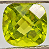 Natural Green Peridot  1.78 Ct. Cushion Shape 6.8 Mm Gemstone from Pakistan