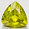 Natural Green Peridot 1.01 Ct. Trilliant Shape 6.1 Mm Gemstone from Pakistan