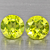 Natural Green Peridot 1.01 Ct. 2 Pcs. Round Shape 5.1 Mm. Gemstones from Pakistan
