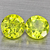 Natural Green Peridot 1.20 Ct. 2 Pcs. Round Shape 5.3 Mm. Gemstones from Pakistan
