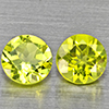 Natural Green Peridot Gemstones 1.00 Ct. 2 Pcs. Round Shape 5 Mm. Natural Green Peridot Gemstones 1.00 Ct. 2 Pcs. Round Shape 5 Mm.