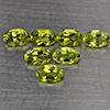 Natural Green Peridot 3.98 Ct. 7 Pcs Oval Shape 6.2 x 4.2 Mm Gemstones From Pakistan