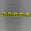 Natural Green Peridot 2.80 Ct. 5 Pcs Oval Shape 6.2 x 4.2 Mm Gemstones From Pakistan