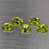 Natural Green Peridot 2.71 Ct. 5 Pcs Oval Shape 6.2 x 4.1 Mm Gemstones From Pakistan