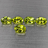 Natural Green Peridot 2.96 Ct. 5 Pcs Oval Shape 6.2 x 4.2 Mm Gemstones From Pakistan