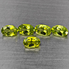 Natural Green Peridot 2.95 Ct. 5 Pcs Oval Shape 6.1 x 4.2 Mm Gemstones From Pakistan