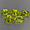 Natural Green Peridot 2.60 Ct. 5 Pcs Oval Shape 6.1 x 4.1 Mm Gemstones From Pakistan