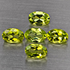 Natural Green Peridot 2.70 Ct. 5 Pcs Oval Shape 6.1 x 4.1 Mm Gemstones From Pakistan