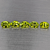 Natural Green Peridot 2.80 Ct. 5 Pcs Oval Shape 6.1 x 4.1 Mm Gemstones From Pakistan