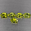 Natural Green Peridot 2.69 Ct. 5 Pcs Oval Shape 6.2 x 4 Mm Gemstones From Pakistan