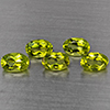 Natural Green Peridot 2.83 Ct. 5 Pcs Oval Shape 6.2 x 4.2 Mm Gemstones From Pakistan