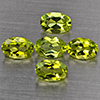 Natural Green Peridot 2.94 Ct. 5 Pcs Oval Shape 6.3 x 4.2 Mm Gemstones From Pakistan