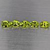 Natural Green Peridot 2.83 Ct. 5 Pcs Oval Shape 6.2 x 4.2 Mm Gemstones From Pakistan