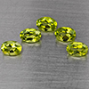 Natural Green Peridot 2.89 Ct. 5 Pcs Oval Shape 6.3 x 4.3 Mm Gemstones From Pakistan
