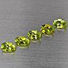 Natural Green Peridot 2.80 Ct. 5 Pcs Oval Shape 6 x 4 Mm Gemstones From Pakistan