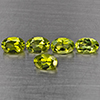 Natural Green Peridot 2.72 Ct. 5 Pcs Oval Shape 6 x 4.1 Mm Gemstones From Pakistan