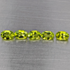 Natural Green Peridot 2.82 Ct. 5 Pcs Oval Shape 6.2 x 4.1 Mm Gemstones From Pakistan