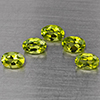 Natural Green Peridot 2.73 Ct. 5 Pcs Oval Shape 5.9 x 4.1 Mm Gemstones From Pakistan