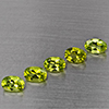Natural Green Peridot 2.88 Ct. 5 Pcs Oval Shape 6 x 4.2 Mm Gemstones From Pakistan