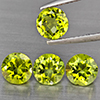Natural Green Peridot 3.38 Ct. 4 Pcs Round Shape 6 Mm Gemstones from Pakistan